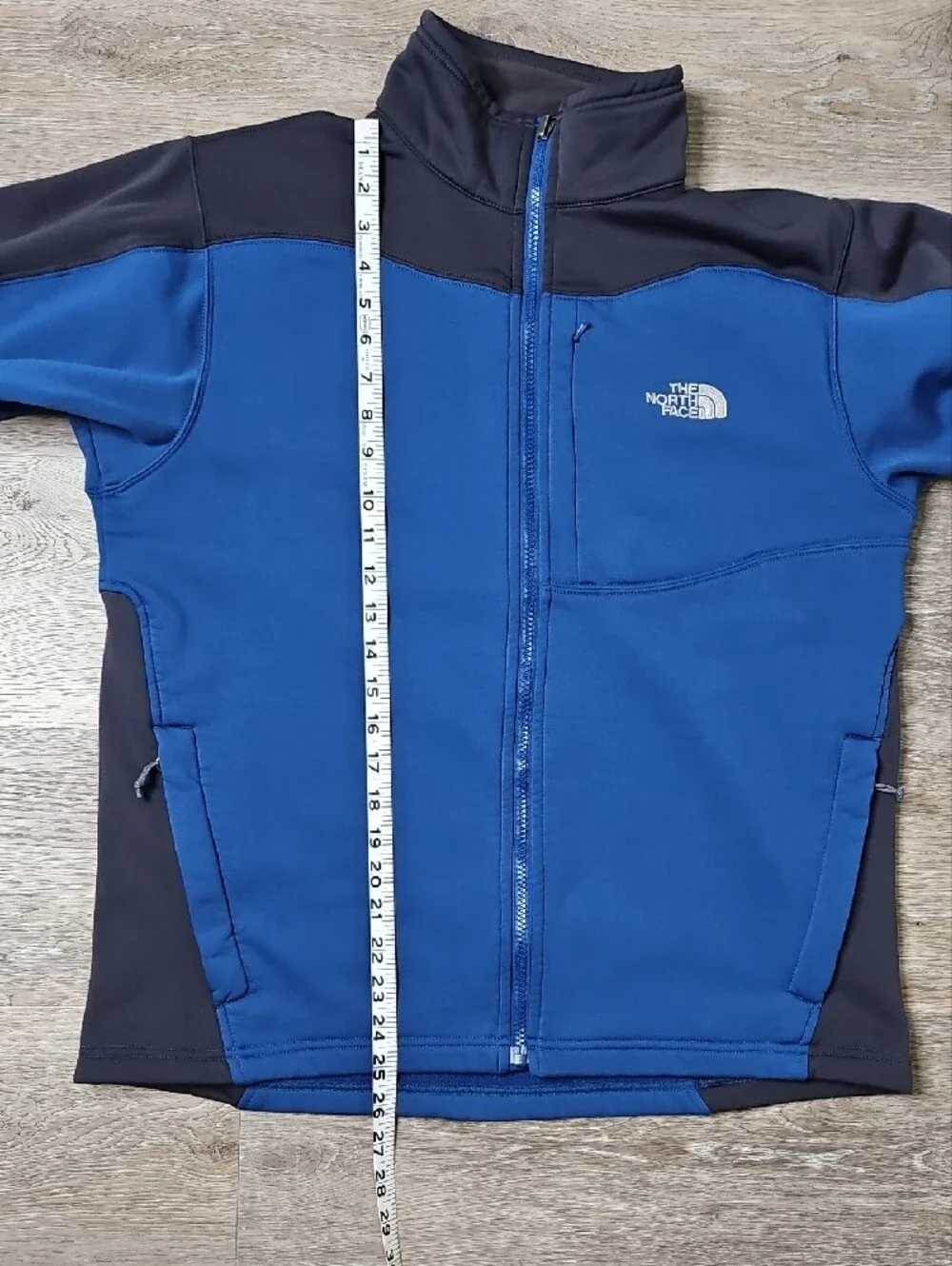 The North Face Blue and Black TKA Stretch Flight Series Full Zip Jacket Large